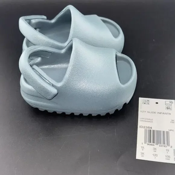 adidas gazelle silver green womens Adidas YEEZY SLIDE PURE INFANT – DTLR main image 1
